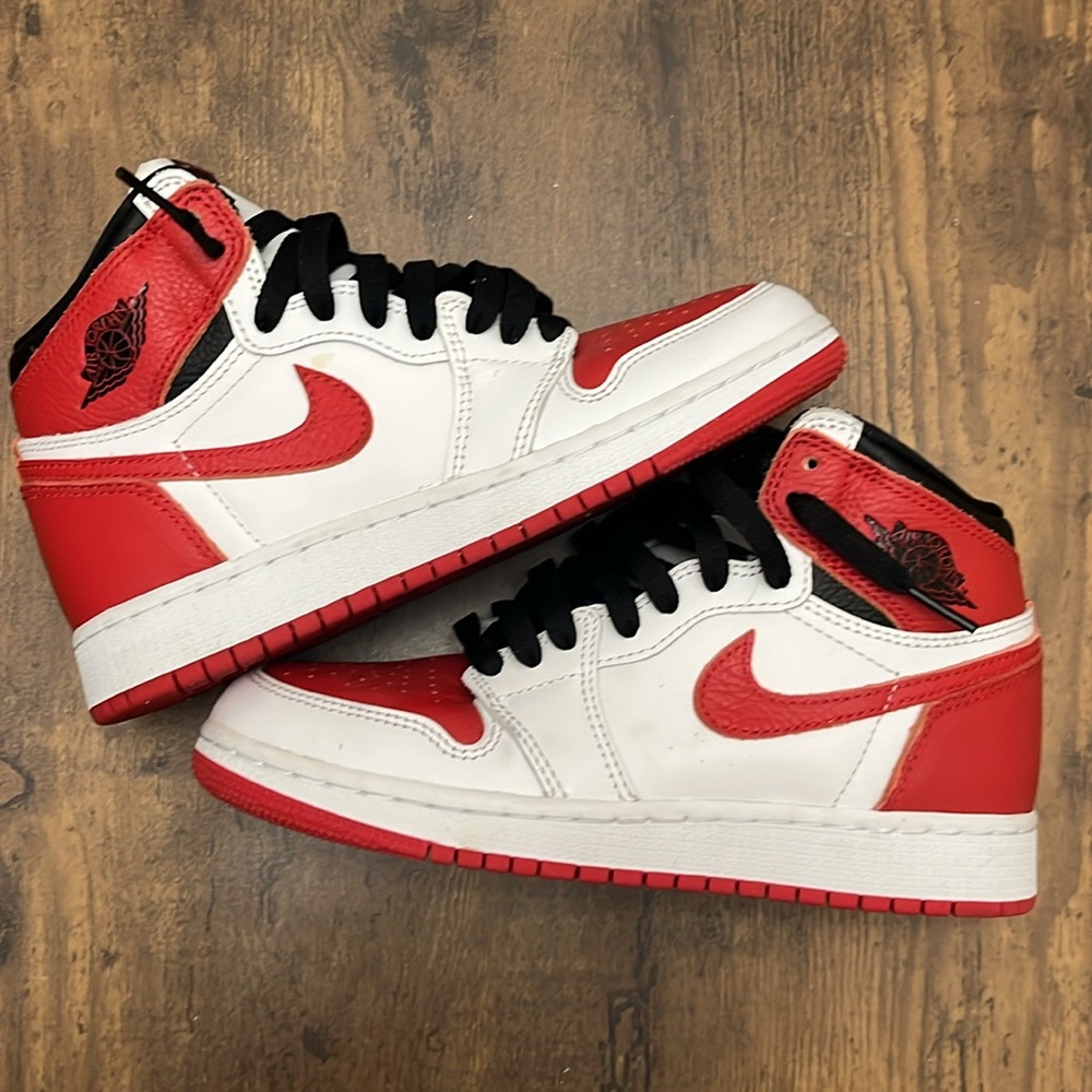 Jordan 1 retro high OG Heritage! Y4=W5.5! Preowned